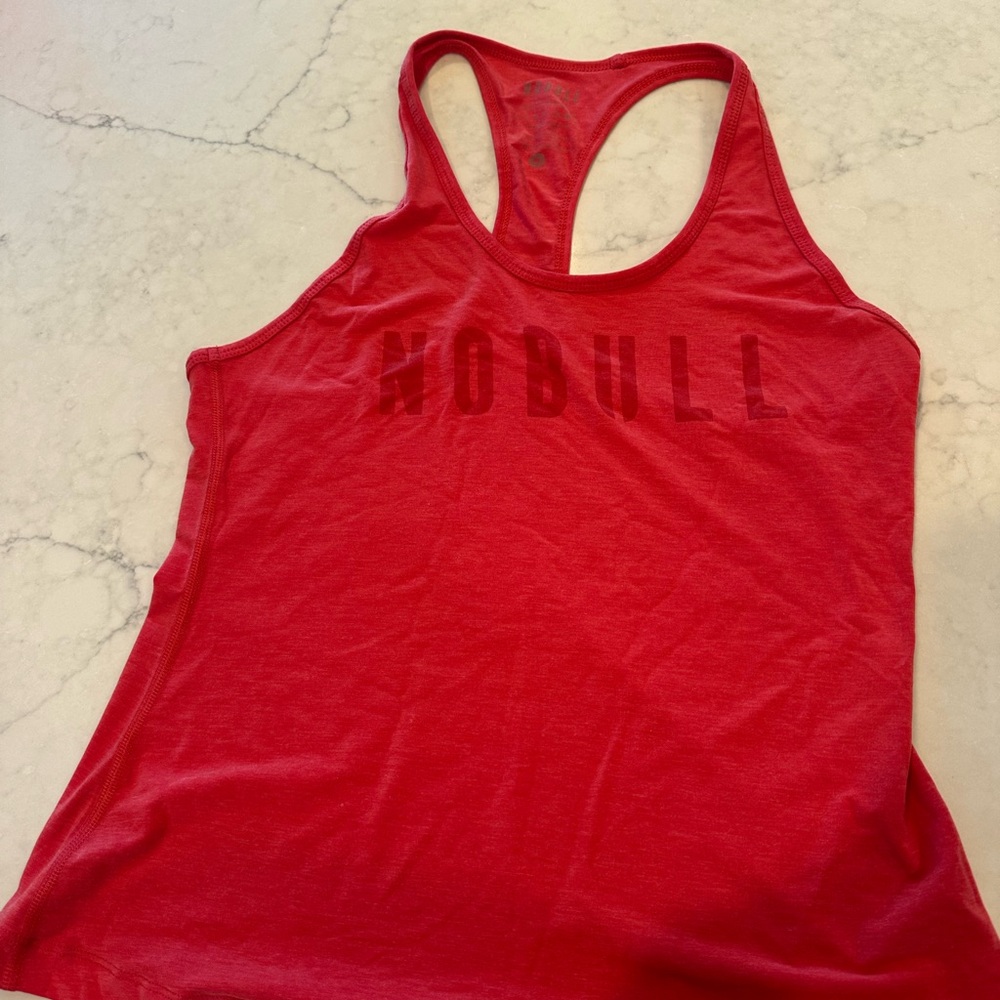 NOBULL Women's Red Racerback Tank Top